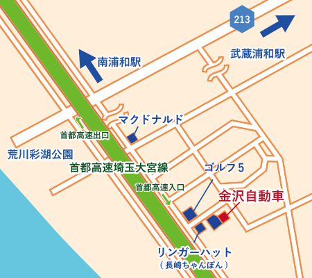 金沢自動車マップ
